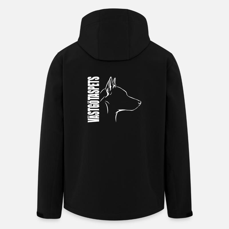 VÄSTGÖTASPETS Profil Chiens Wilsigns - Veste softshell homme en polyester recyclé Stanley/Stella - noir