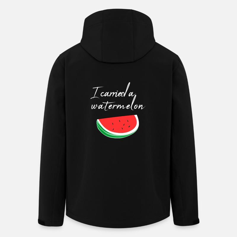 Ich habe eine Wassermelone getragen / Geschenk - Recycelte Männer Softshell-Jacke von Stanley/Stella - Schwarz