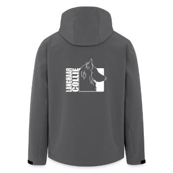 Langhaar Collie Profil Hunde Hund Wilsigns - Recycelte Männer Softshell-Jacke von Stanley/Stella - Schwarz - Hinten - AI Model Male 185 light (185cm)