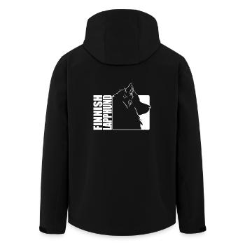 Profil finlandais de Laponie Chiens Chien Wilsigns - Veste softshell homme en polyester recyclé Stanley/Stella - noir - Dos - AI Model Male 185 light (185cm)