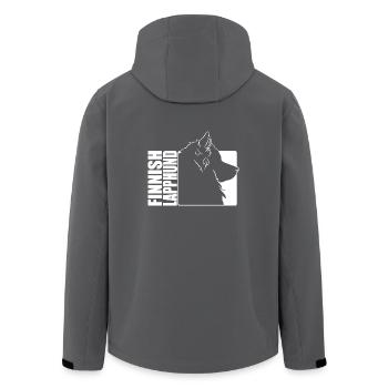 Profil finlandais de Laponie Chiens Chien Wilsigns - Veste softshell homme en polyester recyclé Stanley/Stella - charbon - Dos - AI Model Male 185 light (185cm)