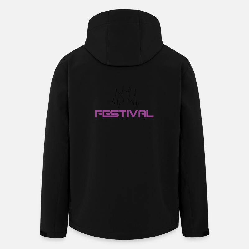 Fête - Veste softshell homme en polyester recyclé Stanley/Stella - noir