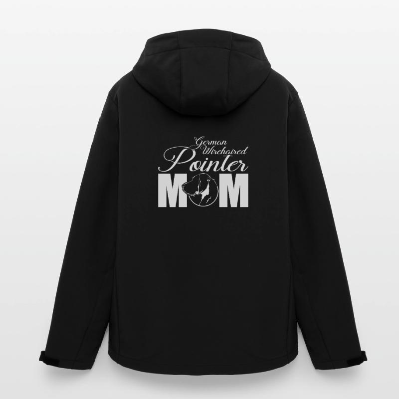 German Wirehaired Pointer Profil Mom Wilsigns Recycelte Männer Softshell-Jacke von Stanley/Stella