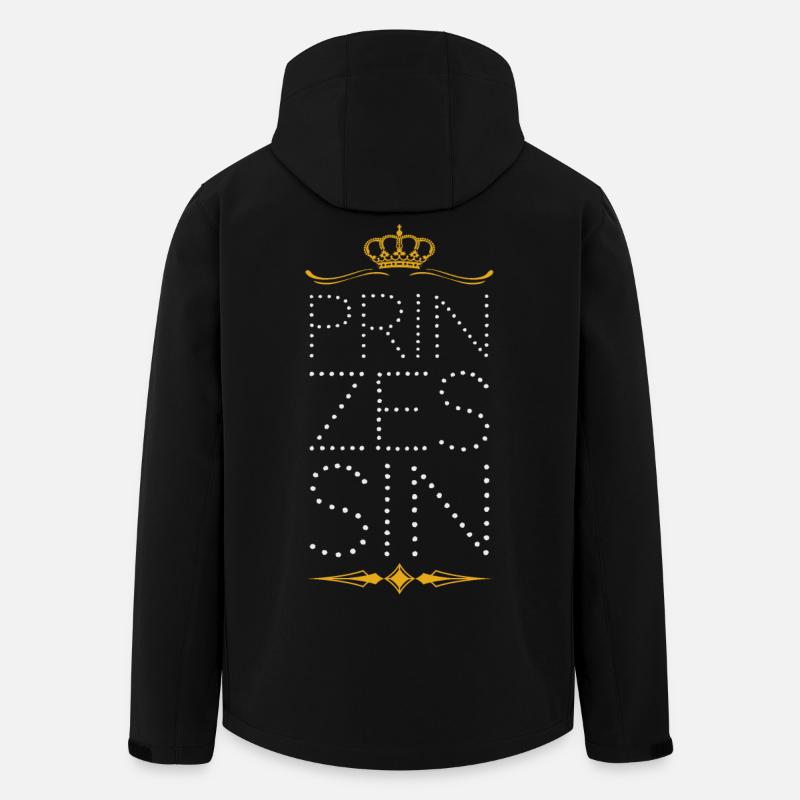 Prinzessin - Recycelte Männer Softshell-Jacke von Stanley/Stella - Schwarz