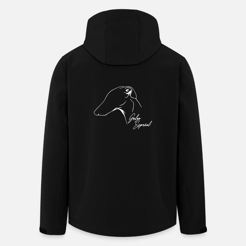GALGO ESPANOL Windhunde Hunde Hund Wilsigns - Recycelte Männer Softshell-Jacke von Stanley/Stella - Schwarz
