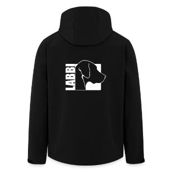 Labbi Profil Wilsigns Labrador Hunde Hund - Recycelte Männer Softshell-Jacke von Stanley/Stella - Schwarz - Hinten - AI Model Male 185 light (185cm)