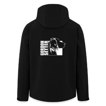 Gordon Setter Profil Chiens Chien Wilsigns - Veste softshell homme en polyester recyclé Stanley/Stella - noir - Dos - AI Model Male 185 light (185cm)