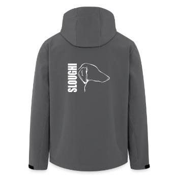 SLOUGHI Profil Hunde Hund Windhunde Wilsigns - Recycelte Männer Softshell-Jacke von Stanley/Stella - Anthrazit - Hinten - AI Model Male 185 light (185cm)