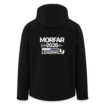 Morfar 2026 schwedisch - Recycelte Männer Softshell-Jacke von Stanley/Stella - Schwarz - Hinten - AI Model Male 185 light (185cm)