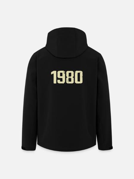 Jubilé 1980 - Veste softshell homme en polyester recyclé Stanley/Stella - noir
