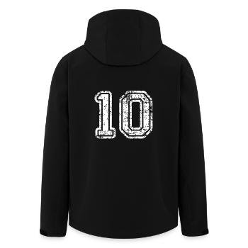 10 - Recycelte Männer Softshell-Jacke von Stanley/Stella - Schwarz - Hinten - AI Model Male 185 light (185cm)