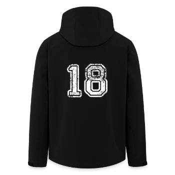 18 - Veste softshell homme en polyester recyclé Stanley/Stella - noir - Dos - AI Model Male 185 light (185cm)