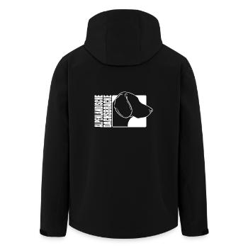 Alpenländische Dachsbracke Profil Hunde Wilsigns - Recycelte Männer Softshell-Jacke von Stanley/Stella - Schwarz - Hinten - AI Model Male 185 light (185cm)