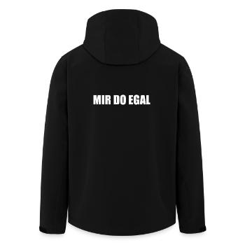 Je m’en fiche - Veste softshell homme en polyester recyclé Stanley/Stella - noir - Dos - AI Model Male 185 light (185cm)