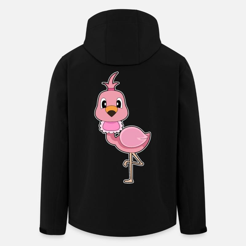Flamingo Baby Bib - Men’s Recycled Softshell Jacket by Stanley/Stella - black