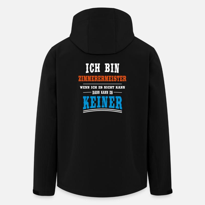 Zimmerermeister Beruf - Recycelte Männer Softshell-Jacke von Stanley/Stella - Schwarz