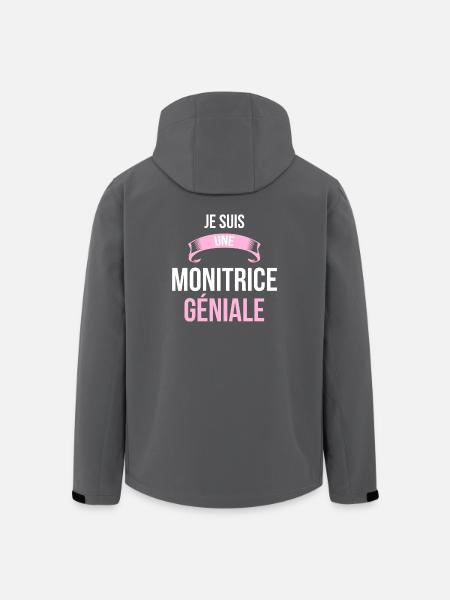 je suis une Monitrice - Veste softshell homme en polyester recyclé Stanley/Stella - noir