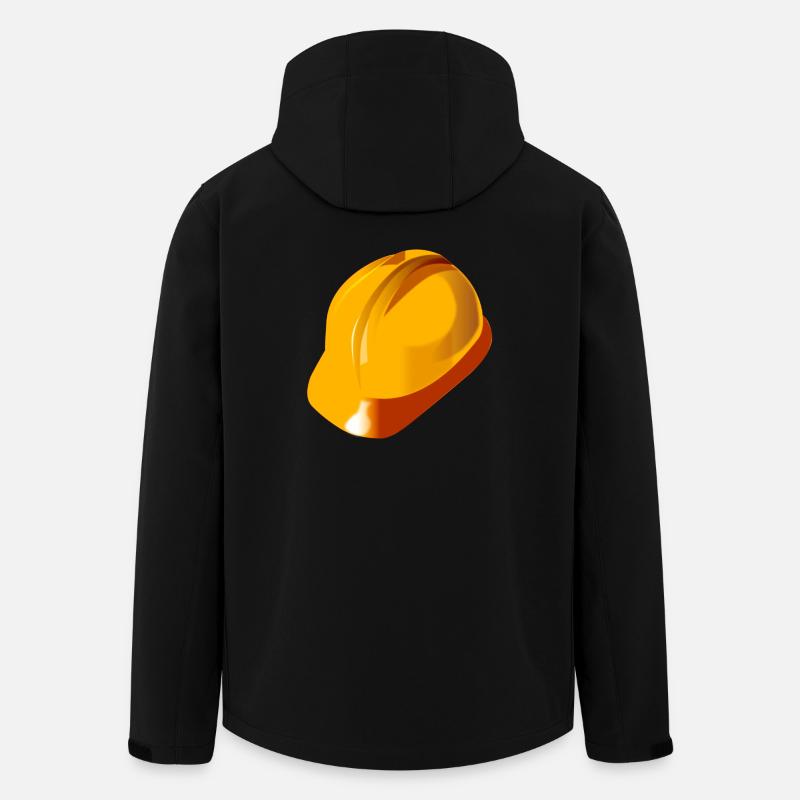 Hardhat helmet construction gift - Men’s Recycled Softshell Jacket by Stanley/Stella - black