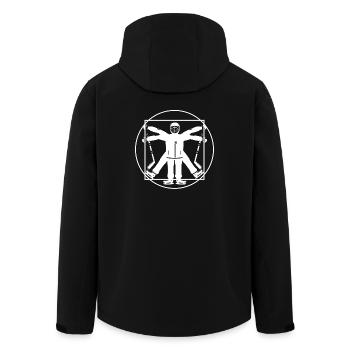 Hockey hockey player ice hockey gift - Men’s Recycled Softshell Jacket by Stanley/Stella - black - Back - AI Model Male 185 light (185cm)