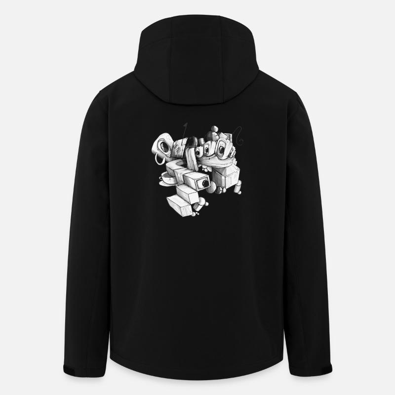 US-Brief - Recycelte Männer Softshell-Jacke von Stanley/Stella - Schwarz