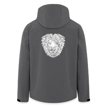 Lion lion cadeau chemise prédateur cool - Veste softshell homme en polyester recyclé Stanley/Stella - charbon - Dos - AI Model Male 185 light (185cm)