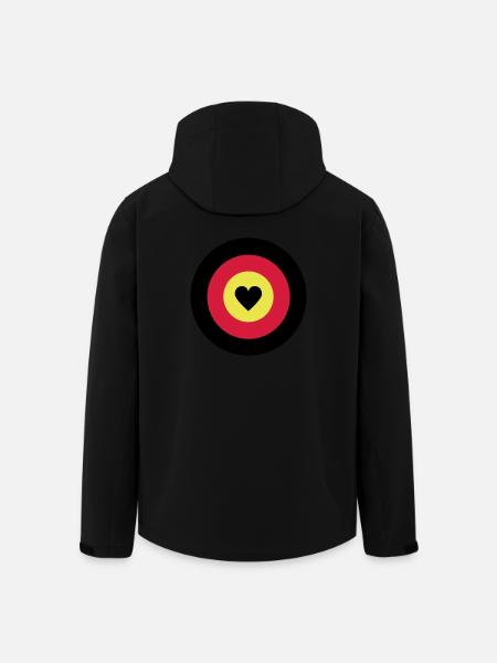 I love Germany Dartboard - Men’s Recycled Softshell Jacket by Stanley/Stella - black
