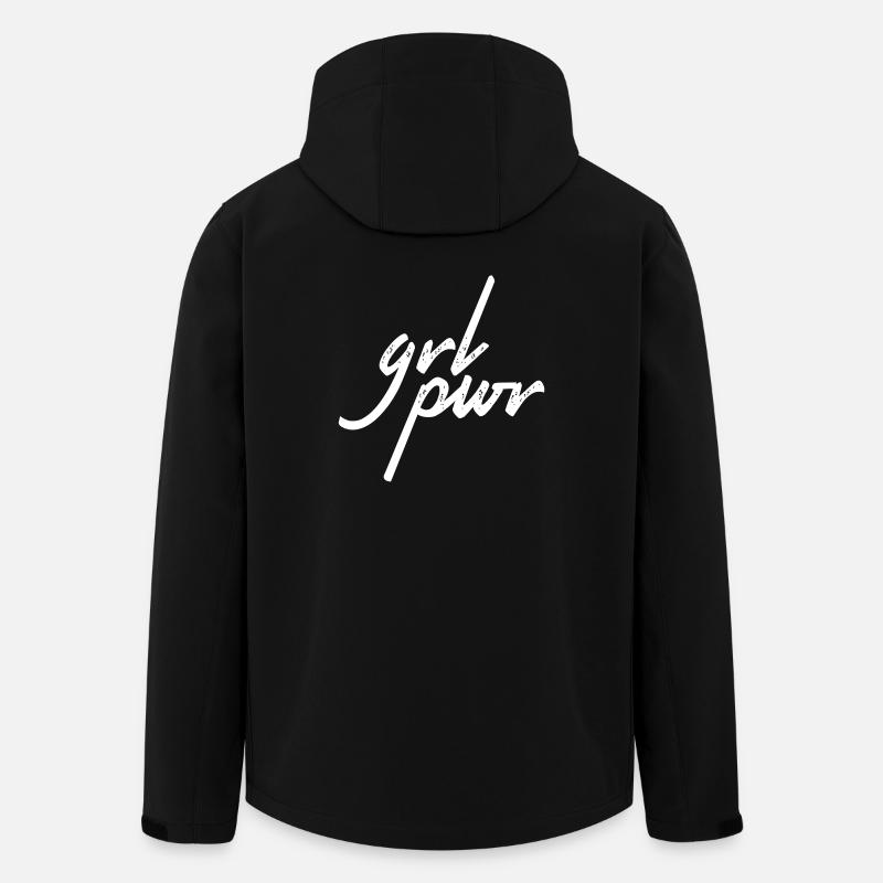 grl pwr - Men’s Recycled Softshell Jacket by Stanley/Stella - black