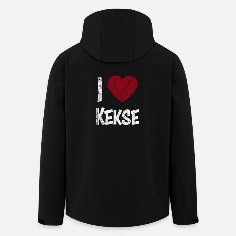 I Love Kekse - Recycelte Männer Softshell-Jacke von Stanley/Stella - Schwarz