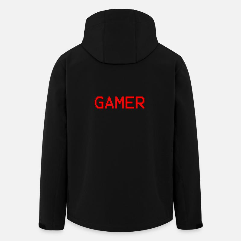 Gamer - Recycelte Männer Softshell-Jacke von Stanley/Stella - Schwarz