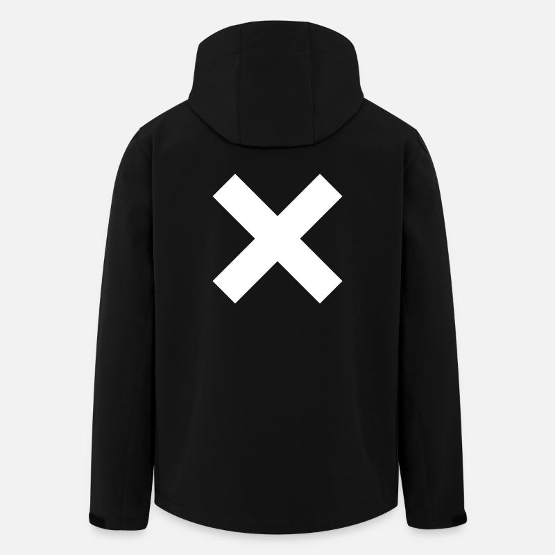 Kreuz - Recycelte Männer Softshell-Jacke von Stanley/Stella - Schwarz