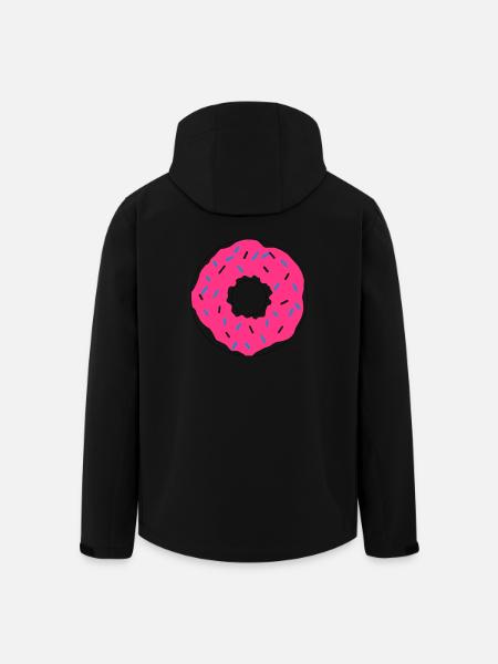 Pink donut - Men’s Recycled Softshell Jacket by Stanley/Stella - black