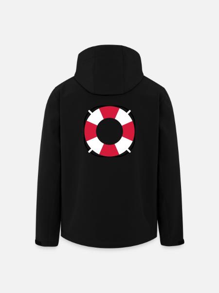 Treetanic lifebuoy - Men’s Recycled Softshell Jacket by Stanley/Stella - black