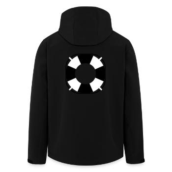 Treetanic bouée de sauvetage chevalière - Veste softshell homme en polyester recyclé Stanley/Stella - noir - Dos - AI Model Male 185 light (185cm)