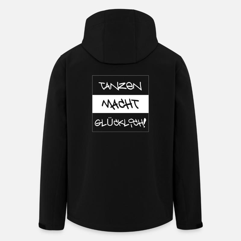 Tanzen macht Glücklich - Für Tänzer - Recycelte Männer Softshell-Jacke von Stanley/Stella - Schwarz
