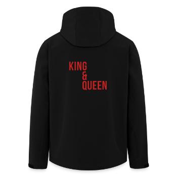 Roi et Reine - Veste softshell homme en polyester recyclé Stanley/Stella - noir - Dos - AI Model Male 185 light (185cm)
