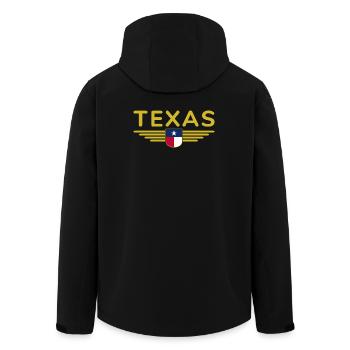Texas Fan T-Shirt – Lone Star Style - Veste softshell homme en polyester recyclé Stanley/Stella - noir - Dos - AI Model Male 185 light (185cm)