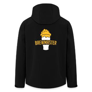 Brewmaster - Recycelte Männer Softshell-Jacke von Stanley/Stella - Schwarz - Hinten - AI Model Male 185 light (185cm)