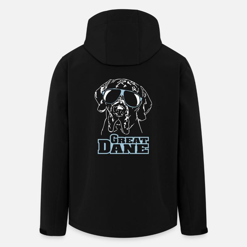 frais GREAT DANE - Veste softshell homme en polyester recyclé Stanley/Stella - noir