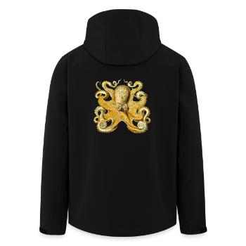 squid giant octopus octopus octopus squid sepia fish - Men’s Recycled Softshell Jacket by Stanley/Stella - black - Back - AI Model Male 185 light (185cm)