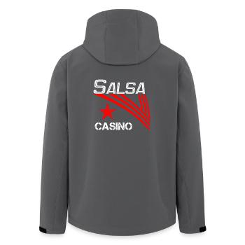 Salsa Casino blanc - Pro Dance Edition - Veste softshell homme en polyester recyclé Stanley/Stella - noir - Dos - AI Model Male 185 light (185cm)