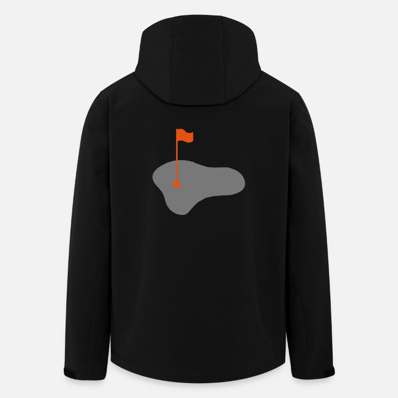 Golf - Recycelte Männer Softshell-Jacke von Stanley/Stella - Schwarz