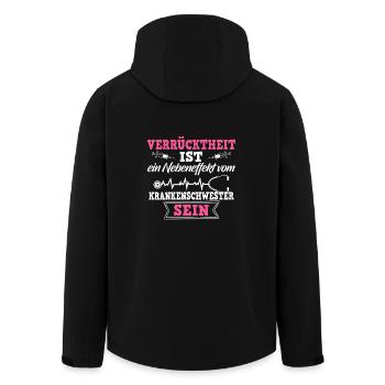 Chemise Infirmière · Soins Infirmiers · Craze - Veste softshell homme en polyester recyclé Stanley/Stella - noir - Dos - AI Model Male 185 light (185cm)