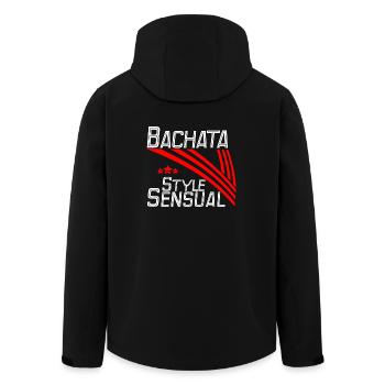 Bachata Style Sensual - Pro Dance Edition - Men’s Recycled Softshell Jacket by Stanley/Stella - black - Back - AI Model Male 185 light (185cm)