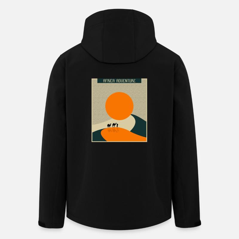 Afrika ,wüste, sonne, - Recycelte Männer Softshell-Jacke von Stanley/Stella - Schwarz