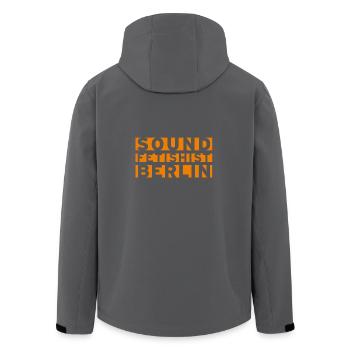 Sound Fetishist Berlin - Men’s Recycled Softshell Jacket by Stanley/Stella - black - Back - AI Model Male 185 light (185cm)