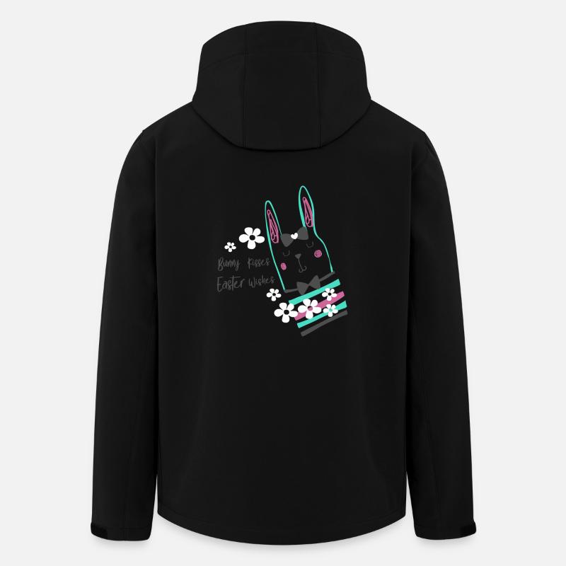 bunny kisses - Recycelte Männer Softshell-Jacke von Stanley/Stella - Schwarz