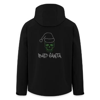 Bain du Père Noël - Veste softshell homme en polyester recyclé Stanley/Stella - noir - Dos - AI Model Male 185 light (185cm)