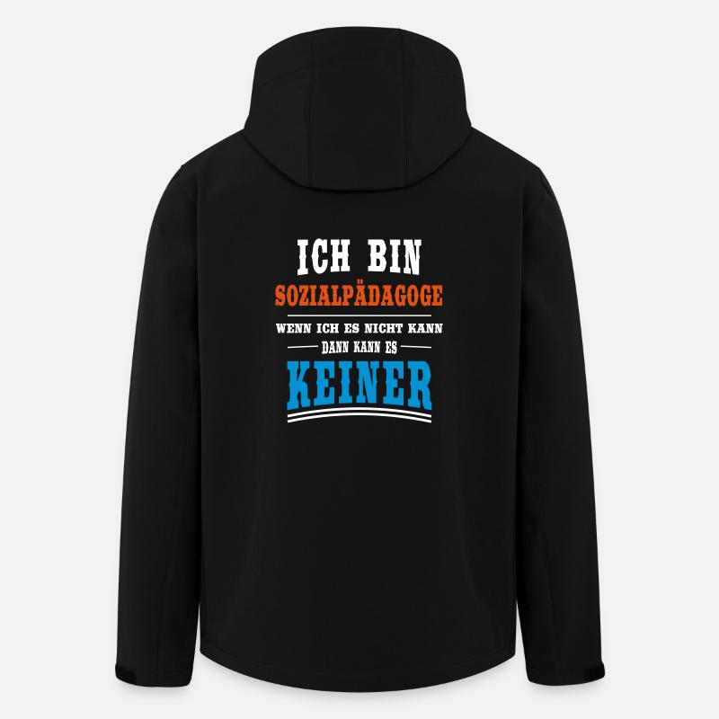 Sozialpädagoge Beruf - Recycelte Männer Softshell-Jacke von Stanley/Stella - Schwarz