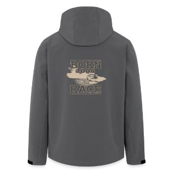 né pour courir la course coureur autoréglage 2008 - Veste softshell homme en polyester recyclé Stanley/Stella - noir - Dos - AI Model Male 185 light (185cm)