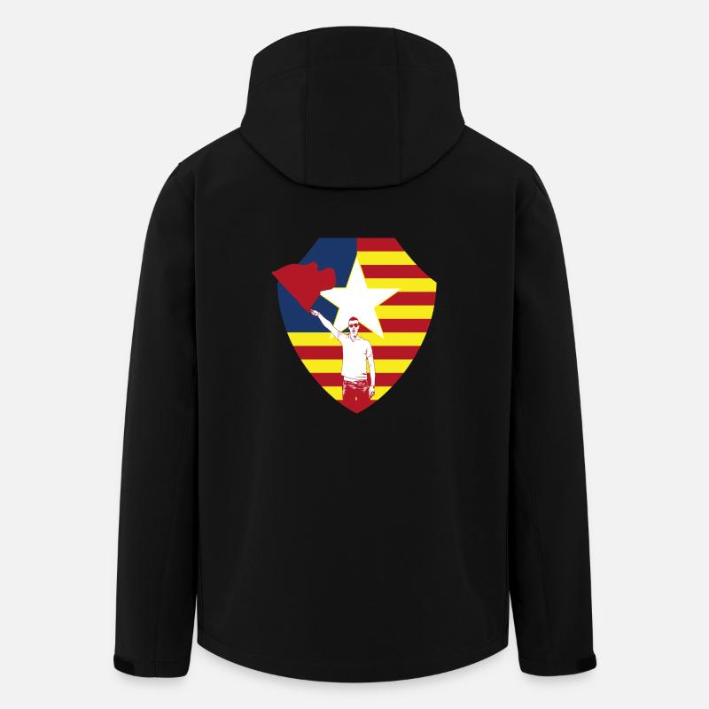 catalunya - Recycelte Männer Softshell-Jacke von Stanley/Stella - Schwarz